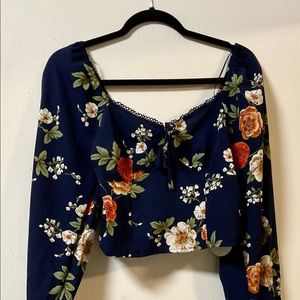 Milk & Honey Dark Purple Blouse Size S and Medium